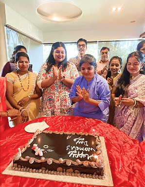 Staff birthday celebration at Neelams The Grand